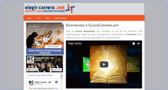 Desktop Screenshot of elegircarrera.net