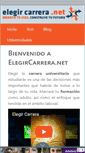 Mobile Screenshot of elegircarrera.net