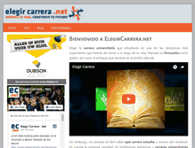 Tablet Screenshot of elegircarrera.net